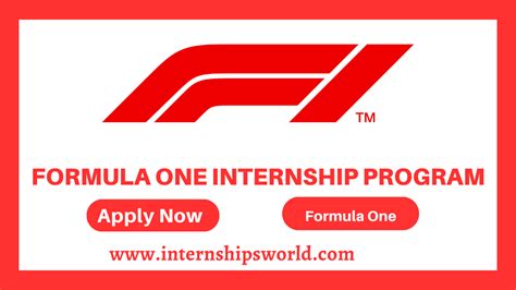 Formula 1 jobs. . Formula 1 internship